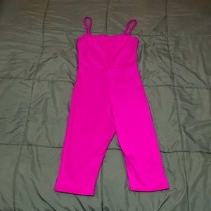 Fuchsia pink romper